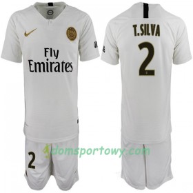 Koszulka Paris Saint-Germain T. Silva 2 Dziecięcy Wyjazdowe Koszulki Piłkarskie 2018-2019 Krótki Rękaw